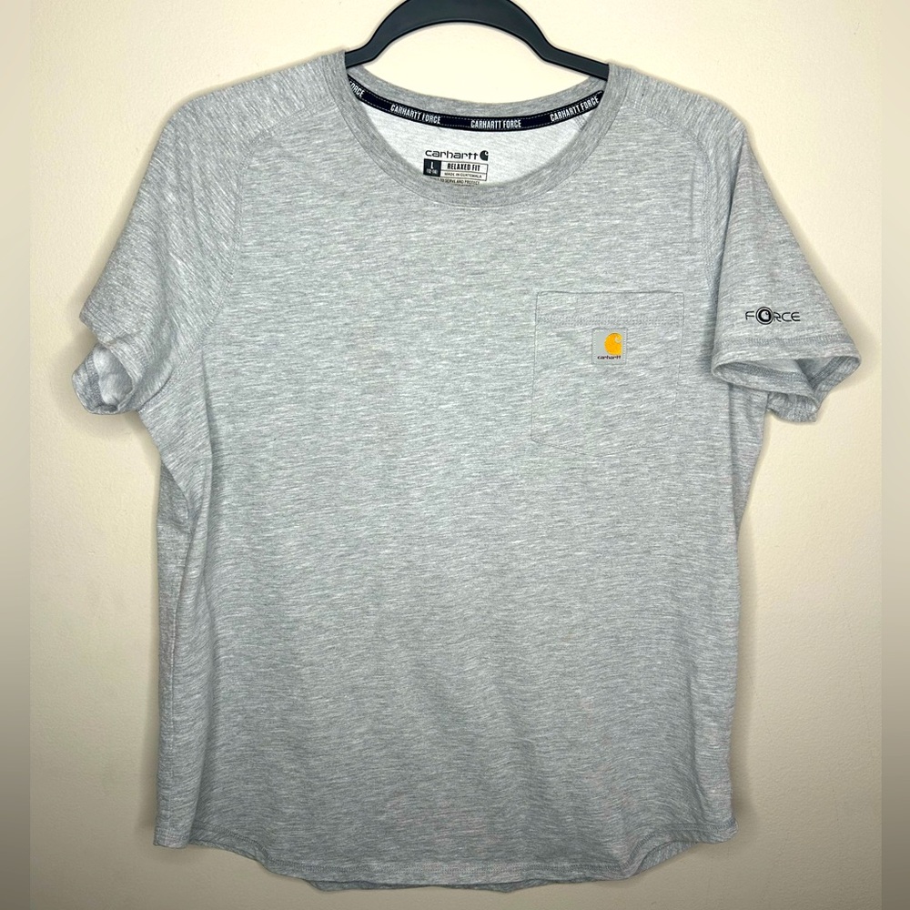 Carhartt Women’s Force Relaxed Fit Midweight Short Sleeve Pocket Tee T-Shirt L